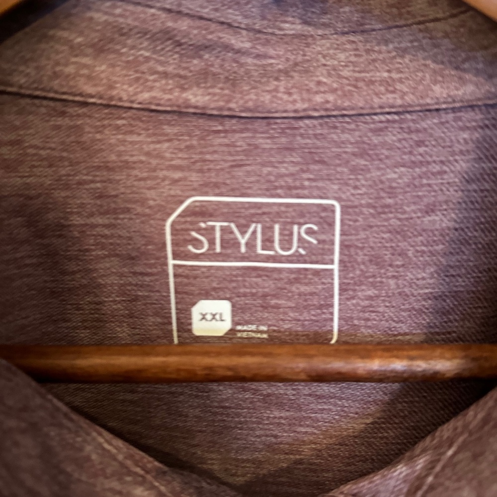 Stylus Men’s Heathered Polo Shirt - Short Sleeve - Picture 3 of 6